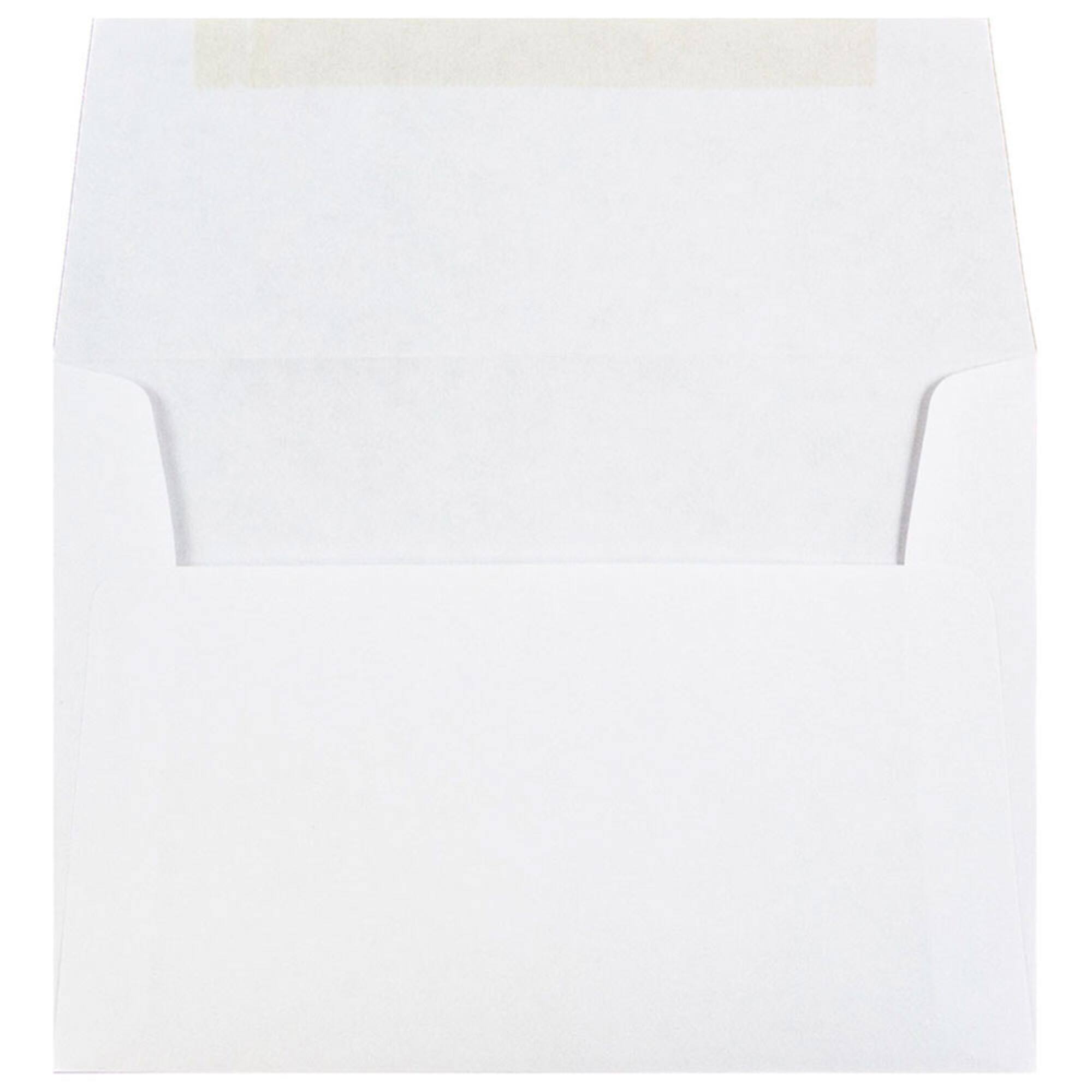 JAM Paper White 4Bar A1 Envelopes, 100ct.